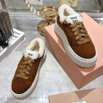 Miu Miu, Women Sneaker, Brown
