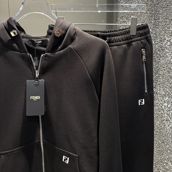 Fendi, Men Tracksuit, Black