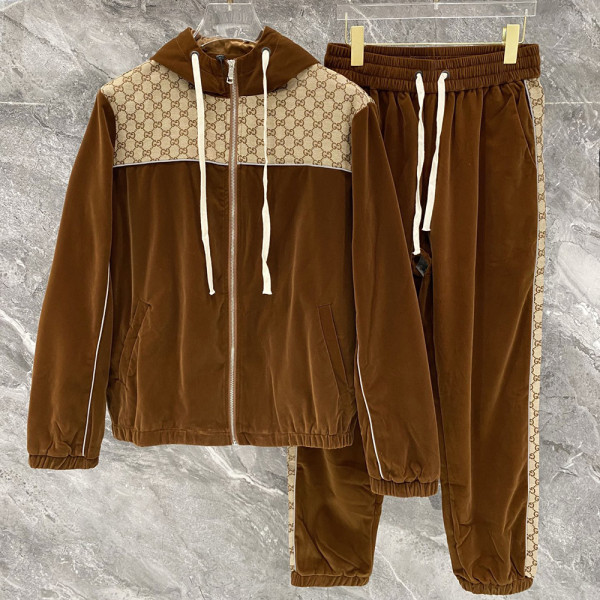 Gucci, Men Tracksuit, Brown