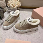 Miu Miu, Dames Sneaker, Beige