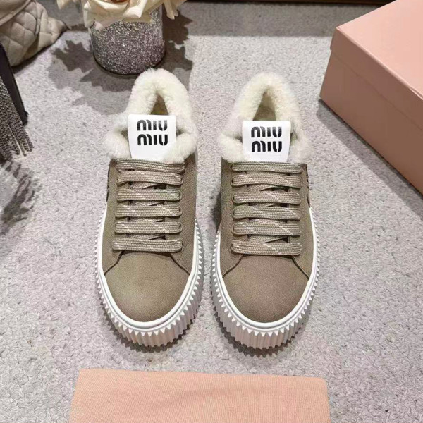 Miu Miu, Dames Sneaker, Beige