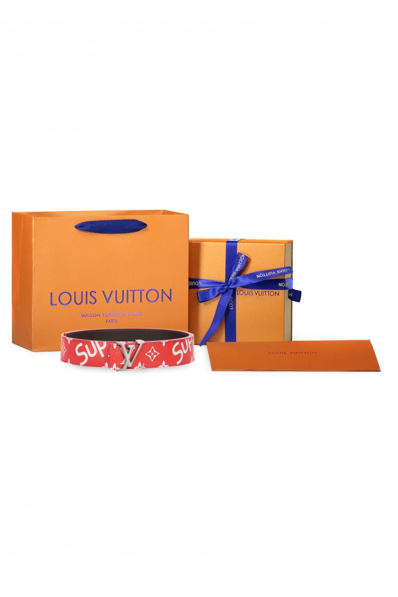 Louis Vuitton, Heren Riem, Rood Zilver
