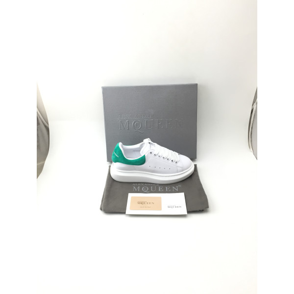 Alexander Mcqueen, Dames Sneakers, Wit Groen Oversized