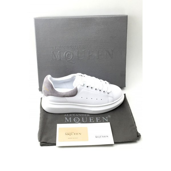 Alexander Mcqueen, Dames Sneakers, Wit Grijs Oversized
