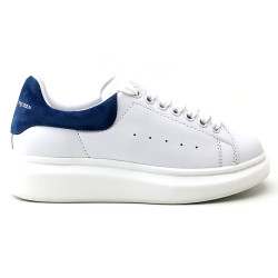 Alexander Mcqueen, Dames Sneakers, Wit Blauw Oversized
