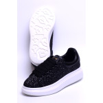 Alexander Mcqueen, Dames Oversized Sneakers, Zwart Oversized