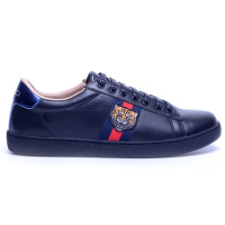 Gucci, Heren Sneakers, Zwart Tiger
