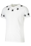 Givenchy, Heren T-Shirt, Wit Stars