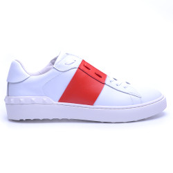 Valentino, Heren Sneakers, Wit Rood