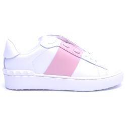 Valentino, Dames Sneakers, Wit Roze