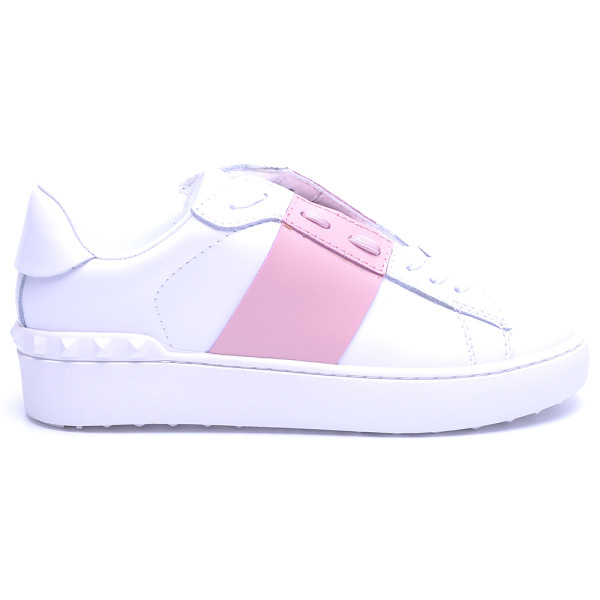 Valentino, Dames Sneakers, Wit Roze