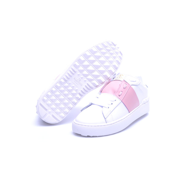 Valentino, Dames Sneakers, Wit Roze