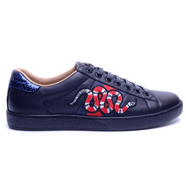 Gucci, Heren Sneaker, Zwart Snake