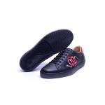 Gucci, Heren Sneaker, Zwart Snake