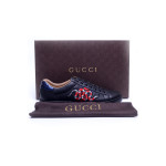 Gucci, Heren Sneaker, Zwart Snake