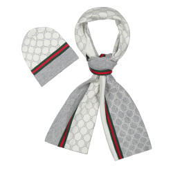 Gucci, Heren Muts & Sjaal, Grijs