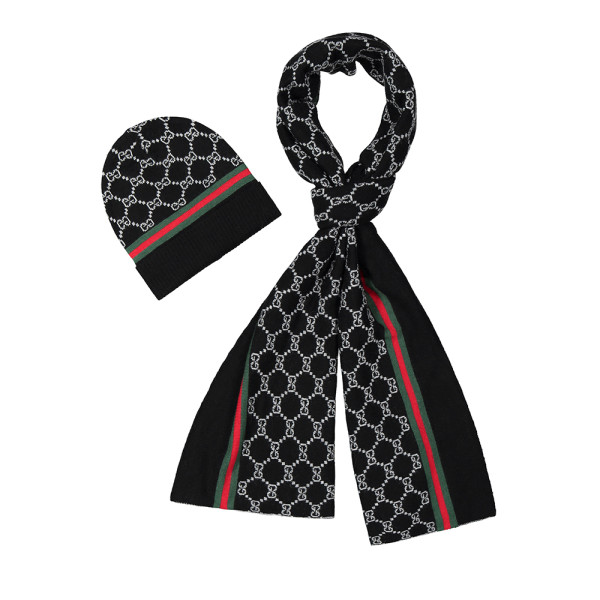 Gucci, Heren Muts & Sjaal, Zwart