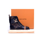 Louis Vuitton, Dames Boots, Zwart Bruin