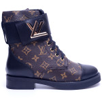 Louis Vuitton, Dames Boots, Zwart Bruin