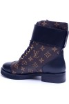 Louis Vuitton, Dames Boots, Zwart Bruin