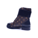 Louis Vuitton, Dames Boots, Zwart Bruin