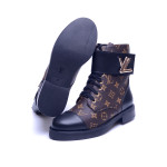 Louis Vuitton, Dames Boots, Zwart Bruin