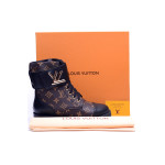Louis Vuitton, Dames Boots, Zwart Bruin