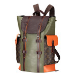 Louis Vuitton, Unisex Rugtas, Bruin Groen