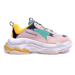 Balenciaga, Heren Sneakers, Triple S Trainer, Roze