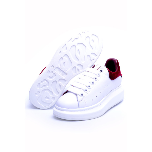 Alexander Mcqueen, Dames Oversized Sneakers, Wit Bordeaux