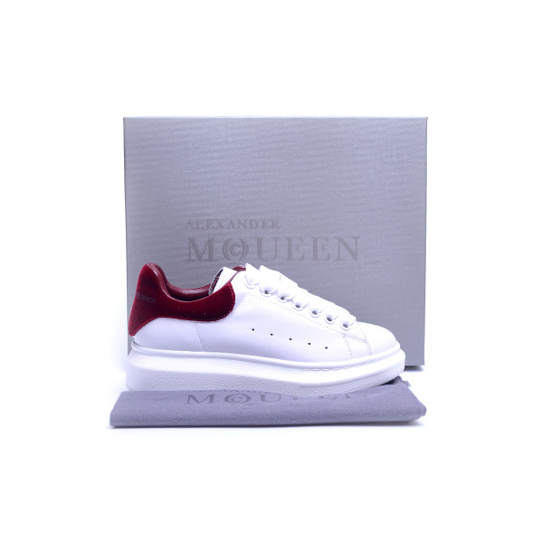 Alexander Mcqueen, Dames Oversized Sneakers, Wit Bordeaux