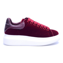 Alexander Mcqueen, Dames Oversized Sneakers, Rood SuÃ¨de