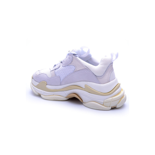 Balenciaga, Heren Sneakers, Triple S Trainer, Wit