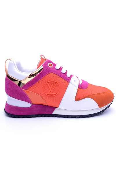 Louis Vuitton, Dames Sneakers, Oranje Roze