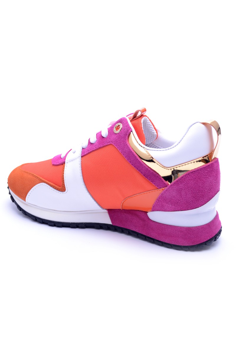 Louis Vuitton, Dames Sneakers, Oranje Roze