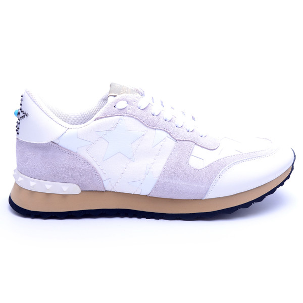 Valentino, Heren Garavani Sneakers, Wit Grijs