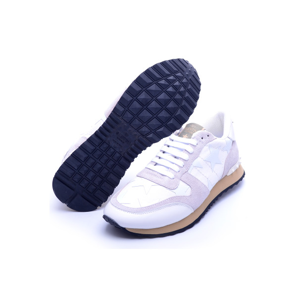 Valentino, Heren Garavani Sneakers, Wit Grijs