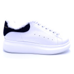 Alexander Mcqueen, Dames Oversized Sneakers, Wit Zwart