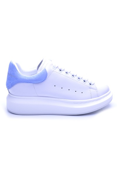 Alexander Mcqueen, Dames Oversized Sneakers, Wit Blauw