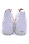 Christian Louboutin, Heren Sneakers, Wit Studs