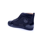 Christian Louboutin, Heren Sneakers, Zwart Beated
