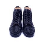 Christian Louboutin, Heren Sneakers, Zwart Beated