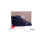 Christian Louboutin, Heren Sneakers, Zwart Beated