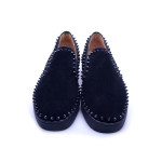 Christian Louboutin, Heren Instappers, Zwart