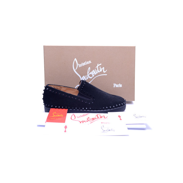 Christian Louboutin, Heren Instappers, Zwart
