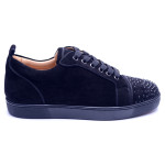 Christian Louboutin, Heren Sneakers, SuÃ¨de Zwart