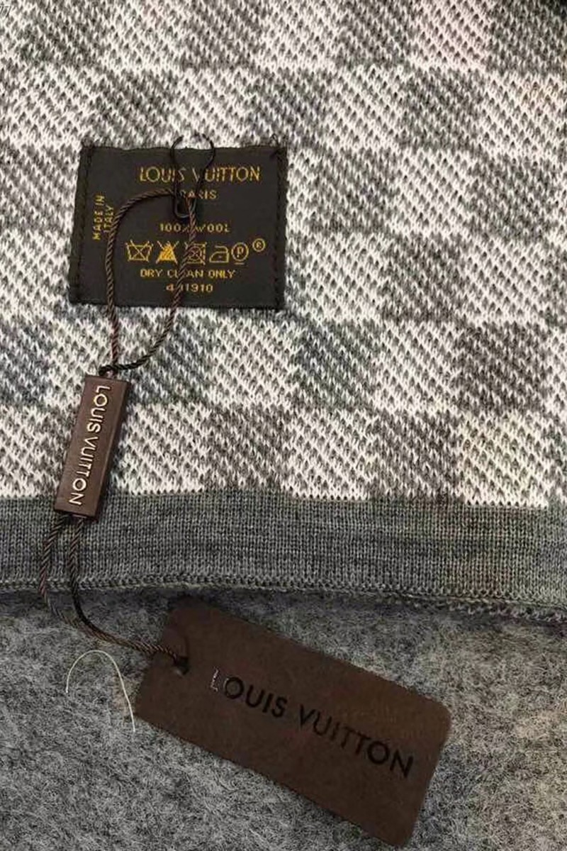 Louis Vuitton, Unisex, Scarf Hat Set, Grey