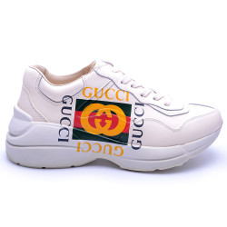 Gucci, Heren Sneakers, Ecru