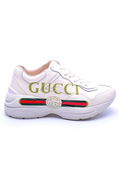 Gucci, Heren Sneakers, Ecru