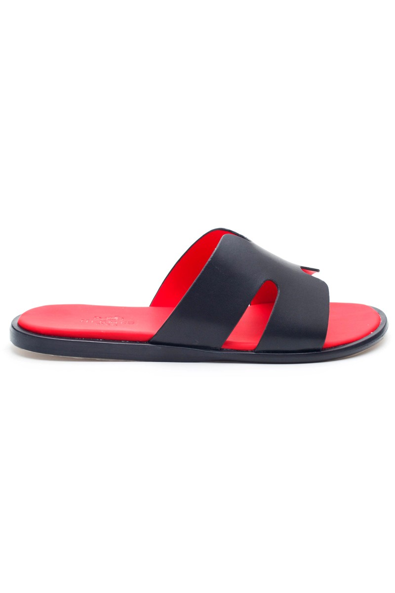 Hermes, Heren Slippers, Zwart